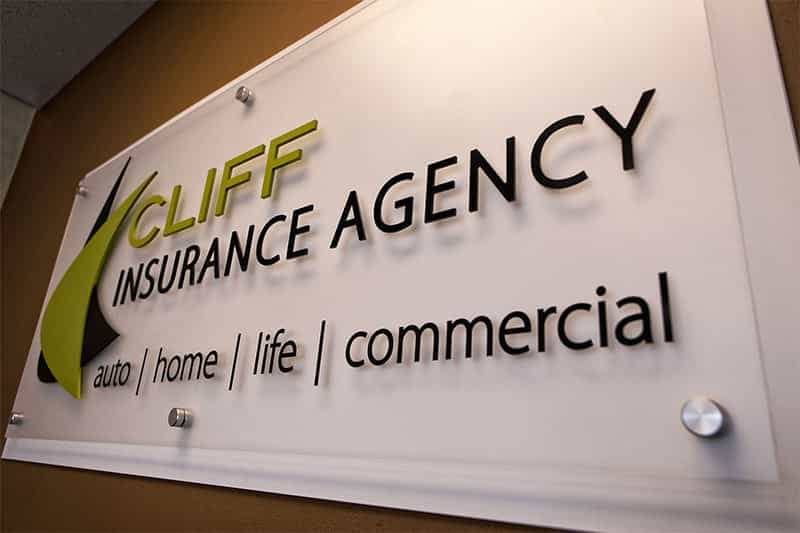 Cliff Insurance Agency sign