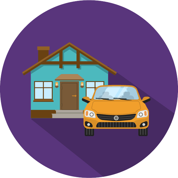 Car and House icons