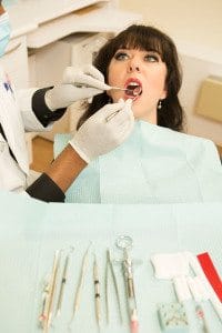 Woman at a Dental Appointment with Dentist