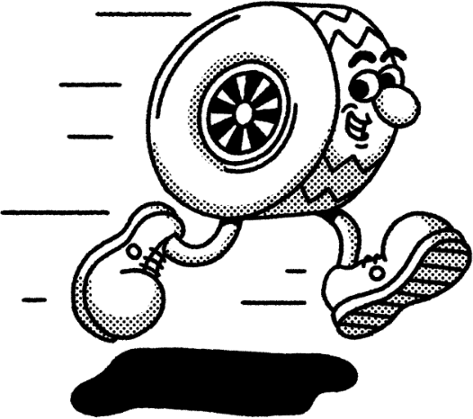 tire cartoon character