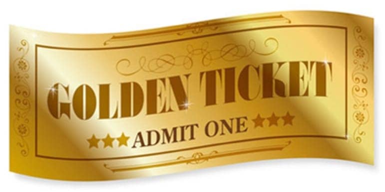 golden ticket admit one graphic