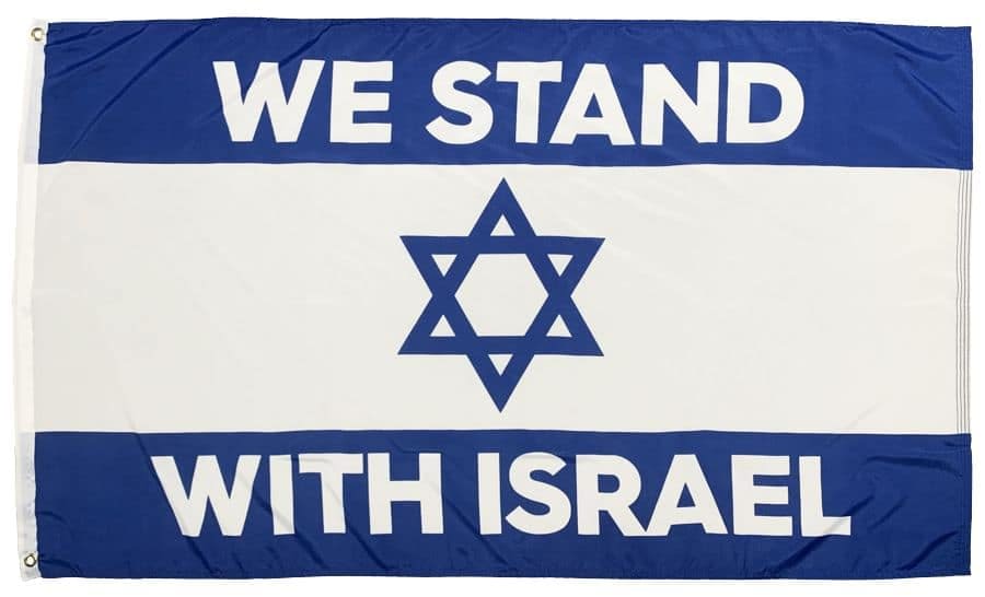 Flag We Stand With Israel Flag