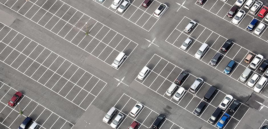 Parked Cars in a Parking Lot