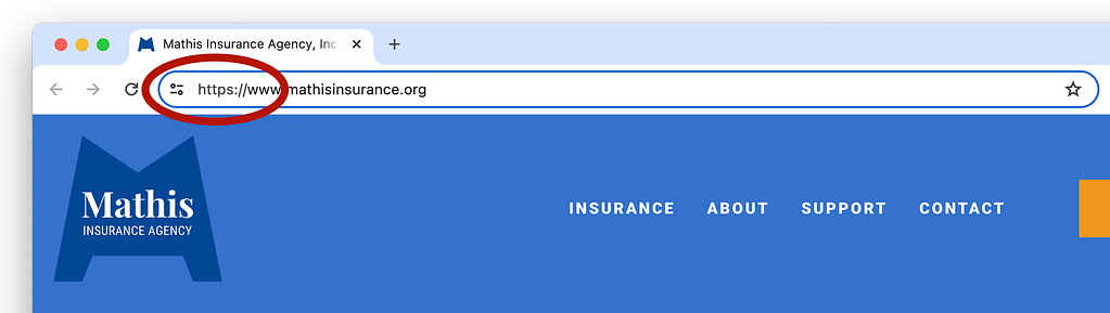 mathis insurance agency ssl certificate