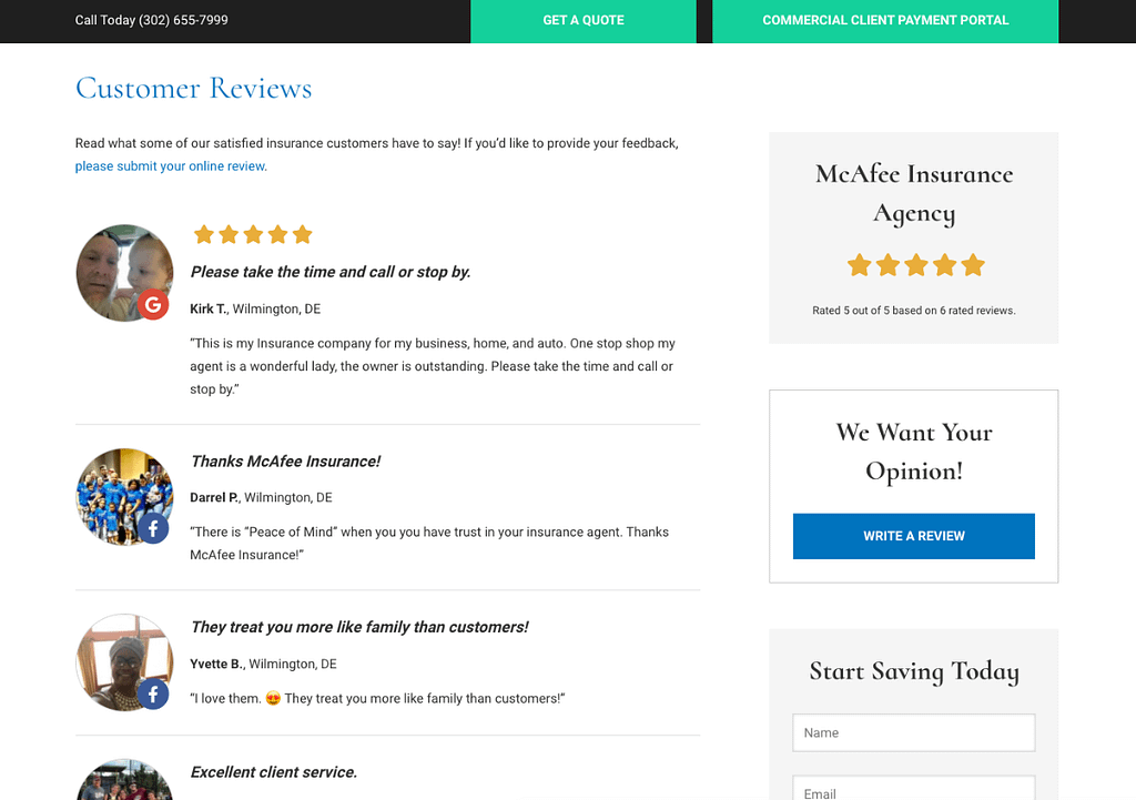 2023 Ultimate Guide to Insurance Agency Websites | BrightFire