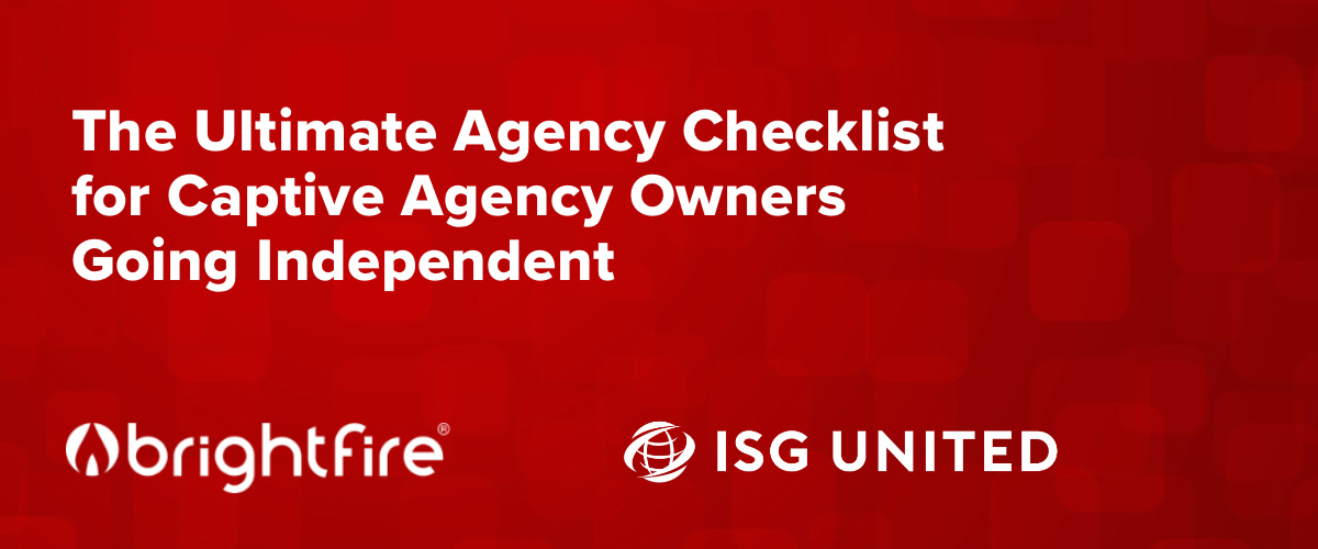 BrightFire and ISG United logos with headline for ultimate checklist