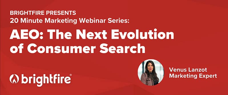 20MM Webinar Banner AEO: The next evolution of consumer search