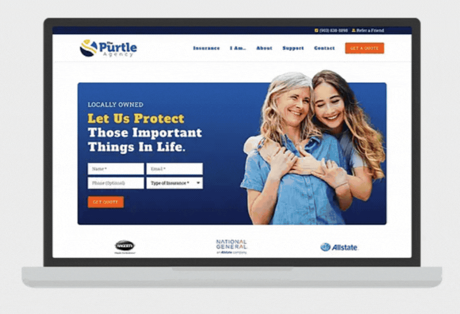 BrightFire Insurance Agency Website Portfolio