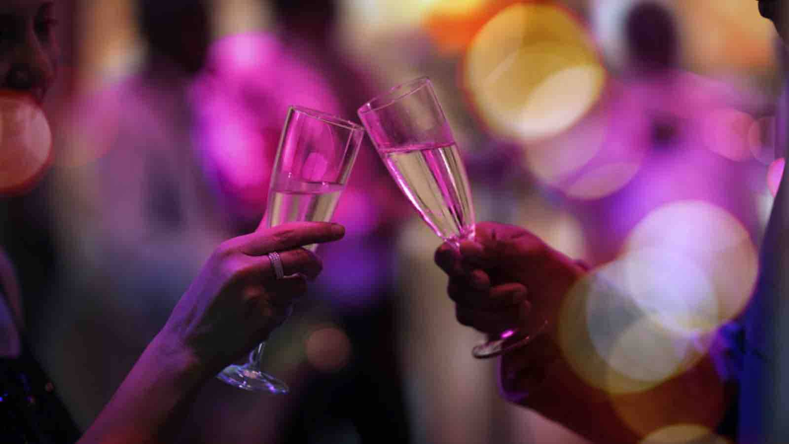 New Year's Eve toast