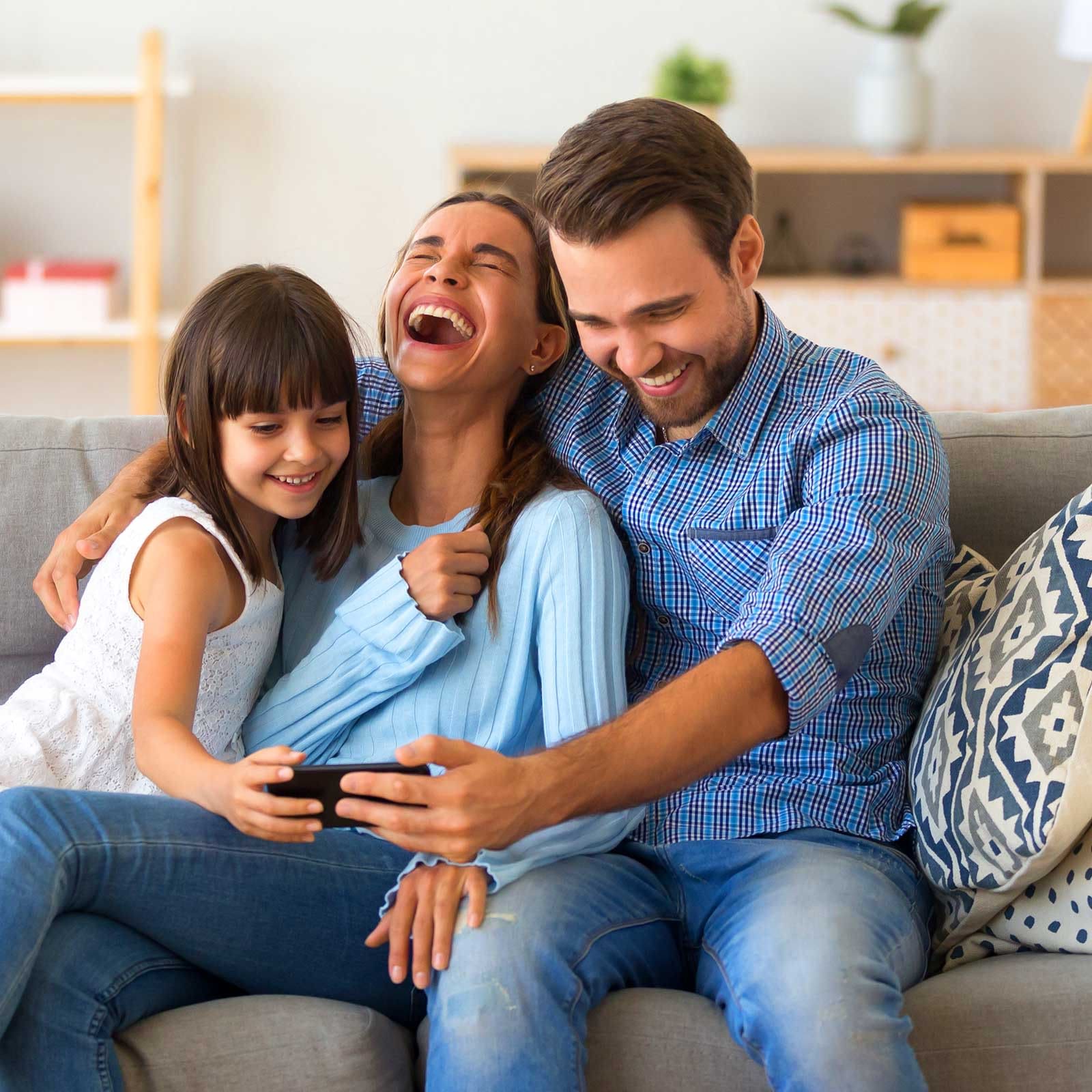 family at home