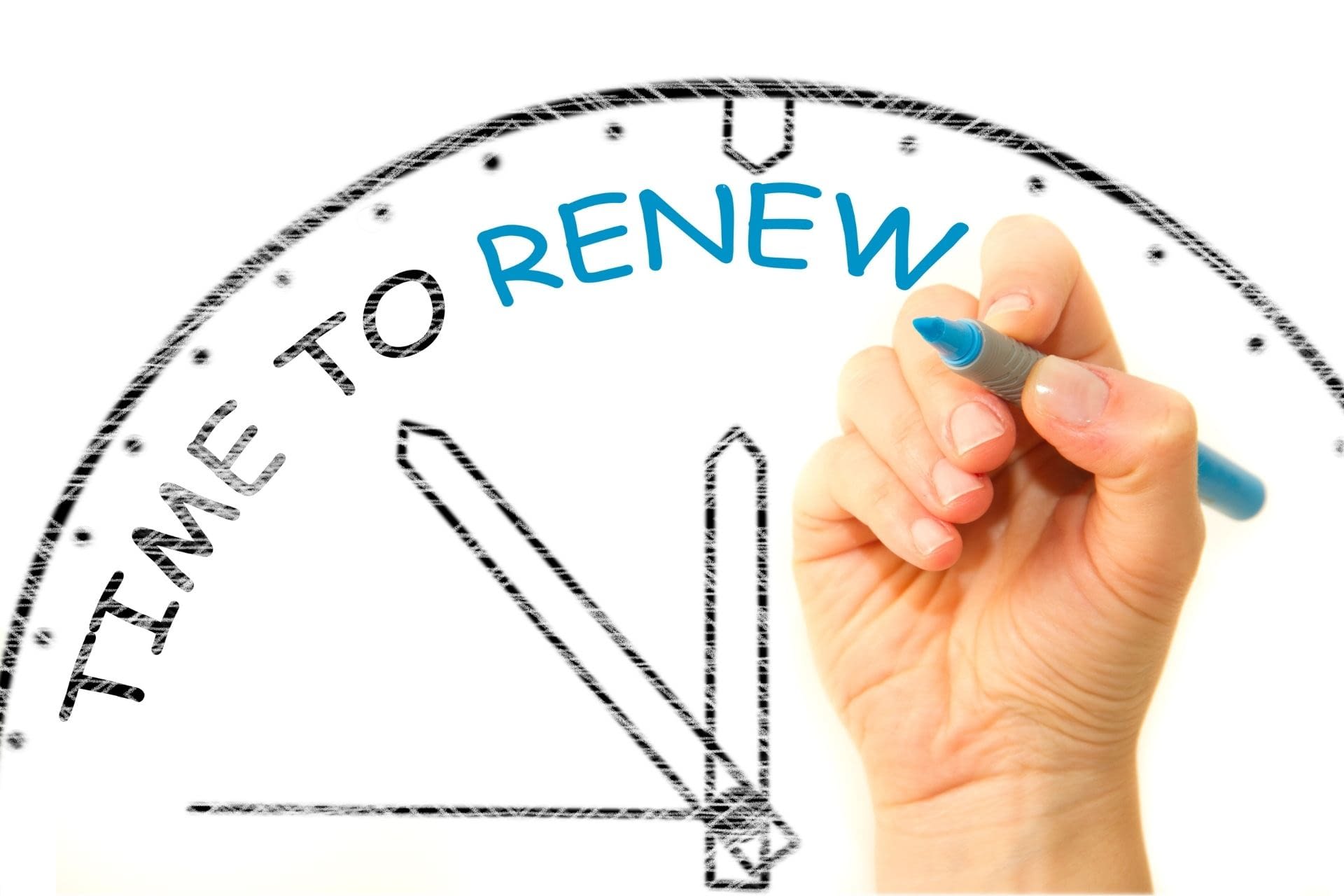 124 Insurance renewal on white board