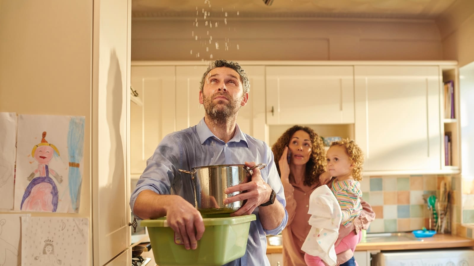 Preparing your home for storms water leak in the ceiling