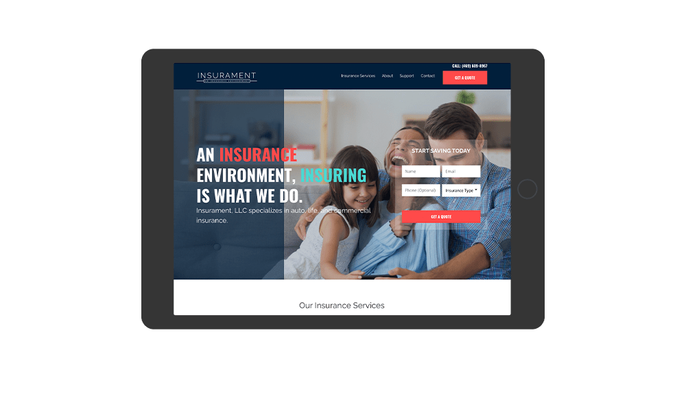 portfolio-insurament.com-tablet