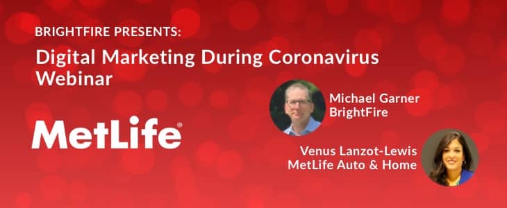 MetLife digital marketing Coronavirus