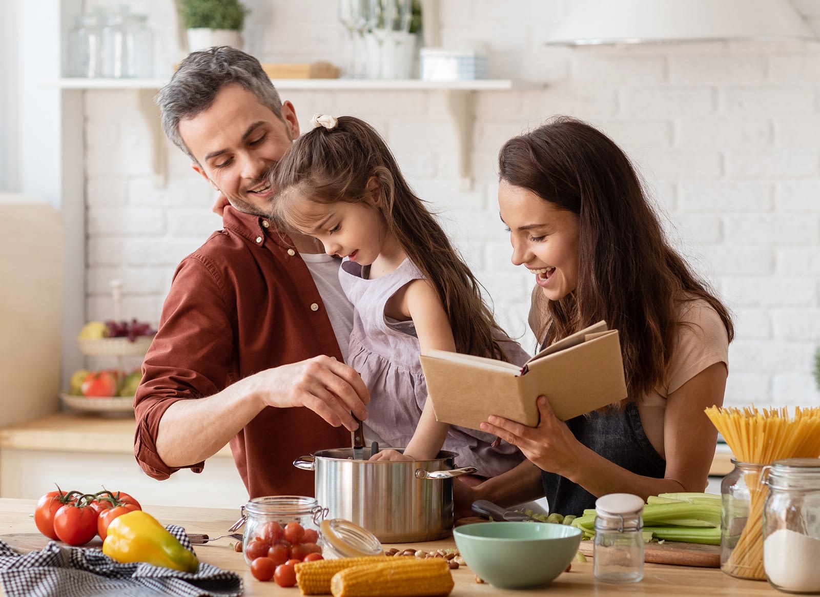 family cooking