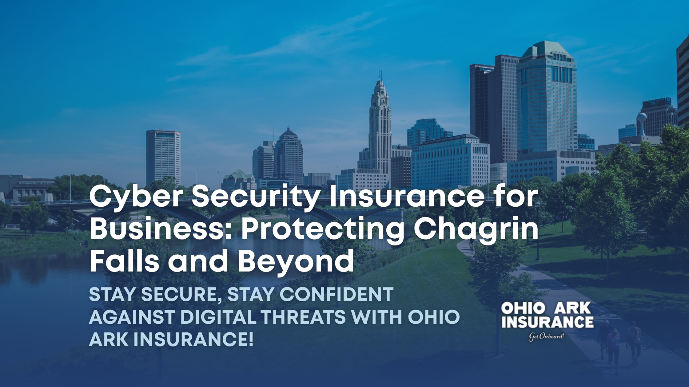 An illustration of a shield protecting various digital business elements, representing the vital role of Cyber Security Insurance for Business in safeguarding companies in Chagrin Falls and beyond from digital threats.
