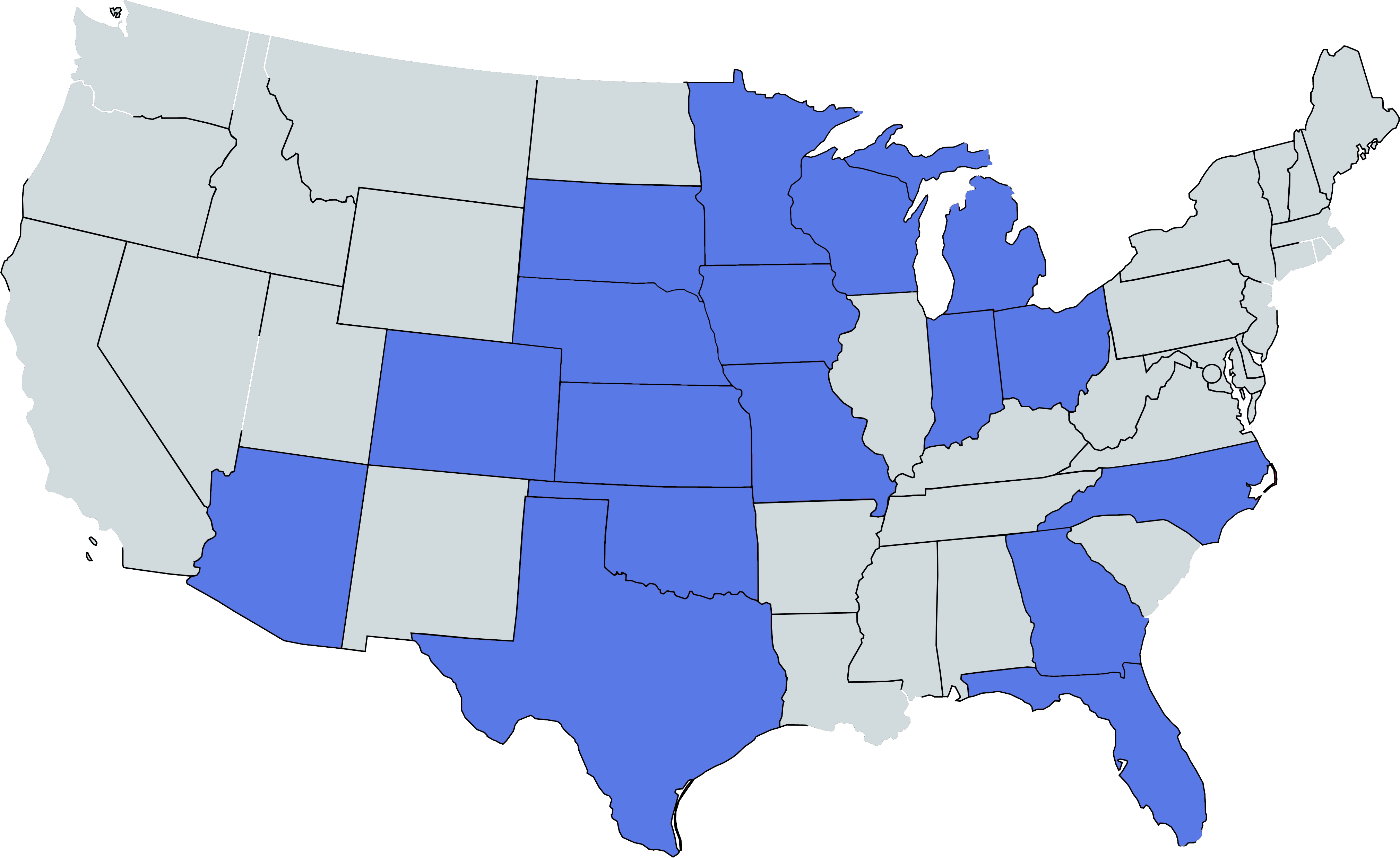 MapChart_Map States Licensed Map