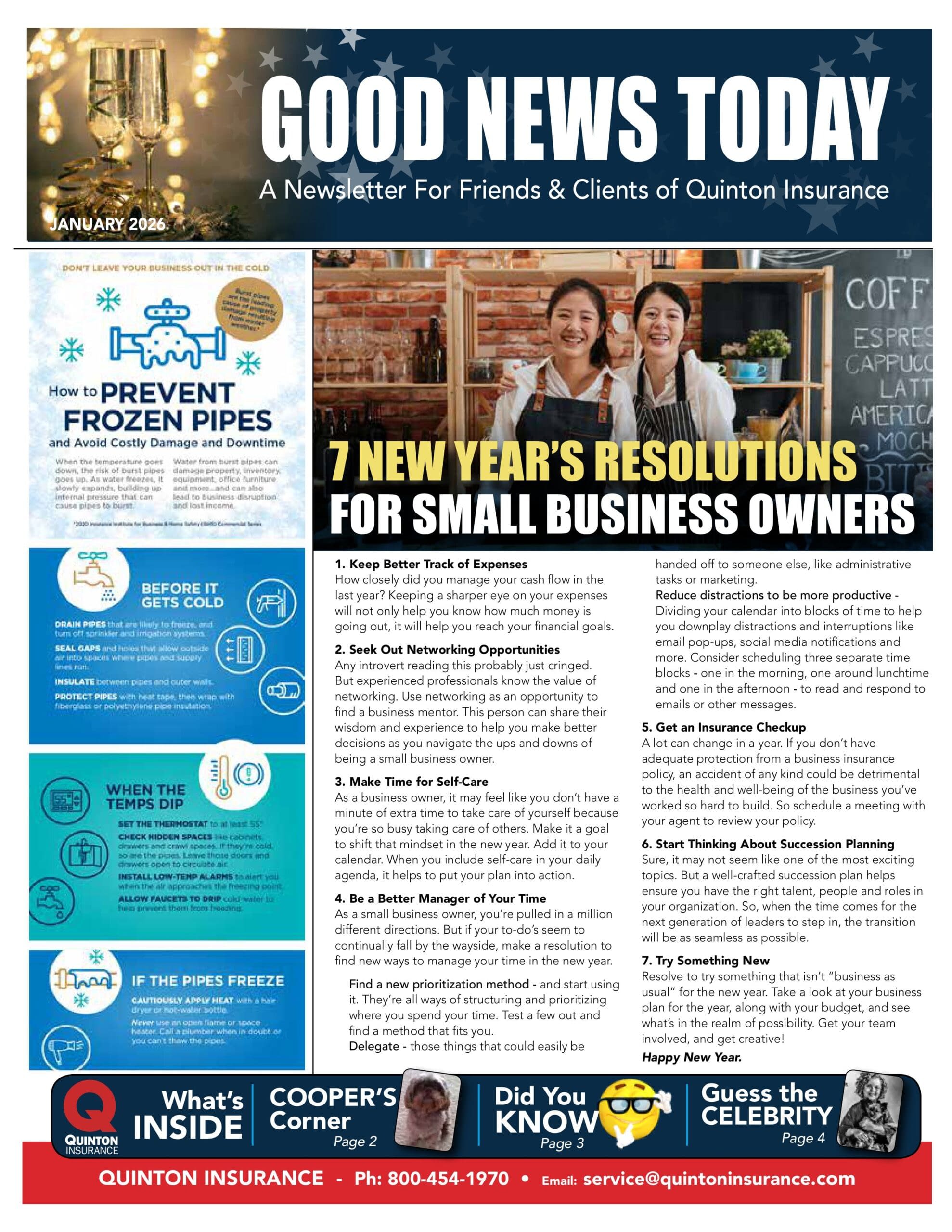 January 2026 Newsletter