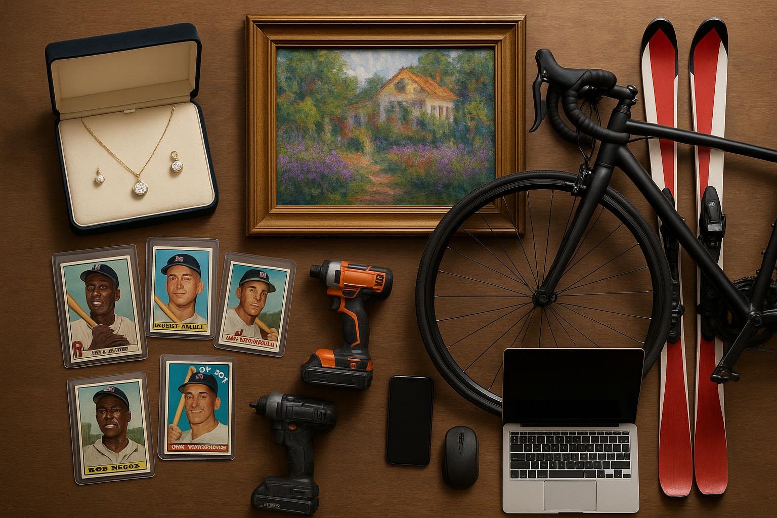 Items Commonly Covered by Inland Marine Insurance Including Jewelry, Artwork, Collectibles, Bicycles, Skis, and Business Equipment