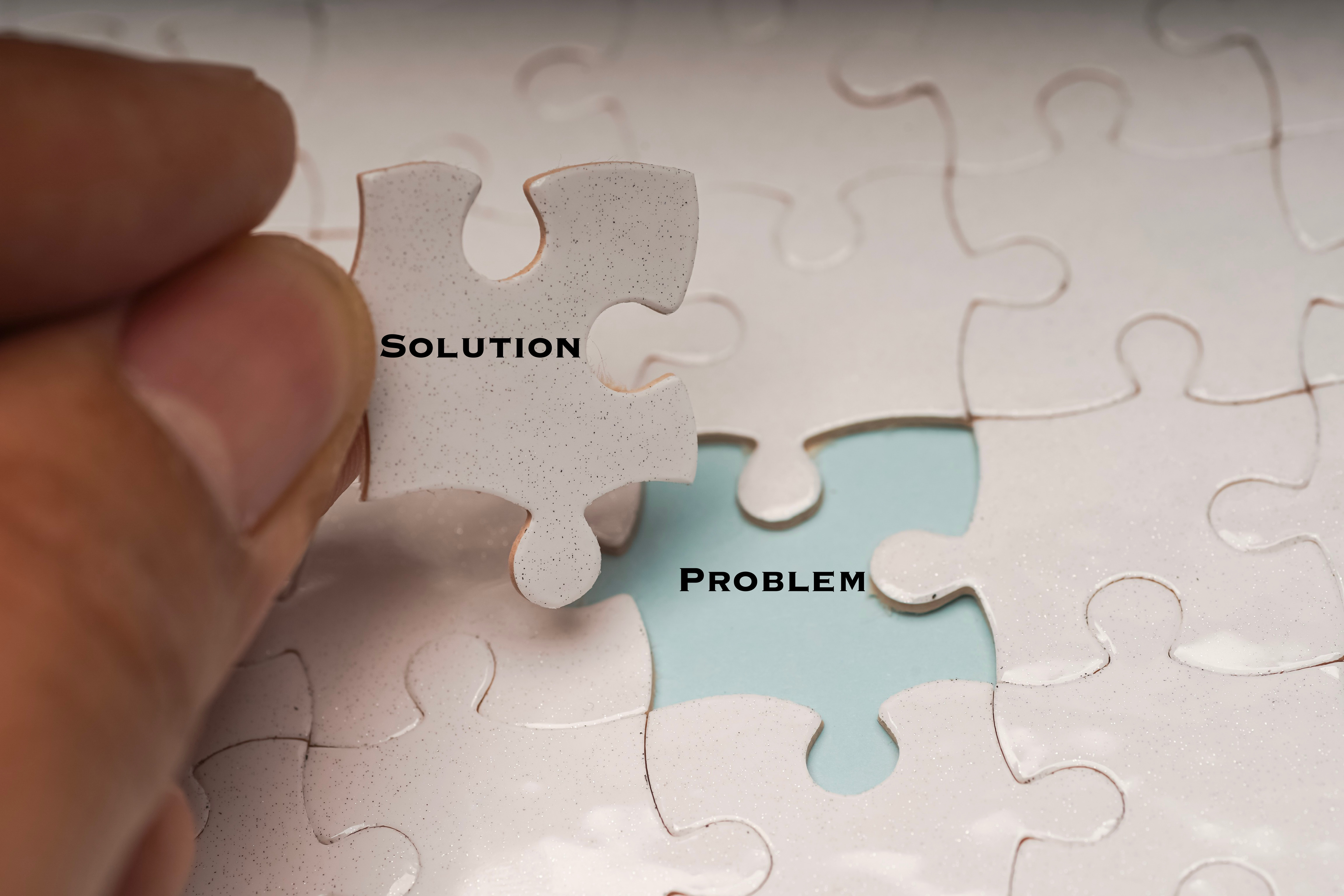 Problem,Solving,Or,Solution,Concept.,Problem,And,Solution,Wordings,On