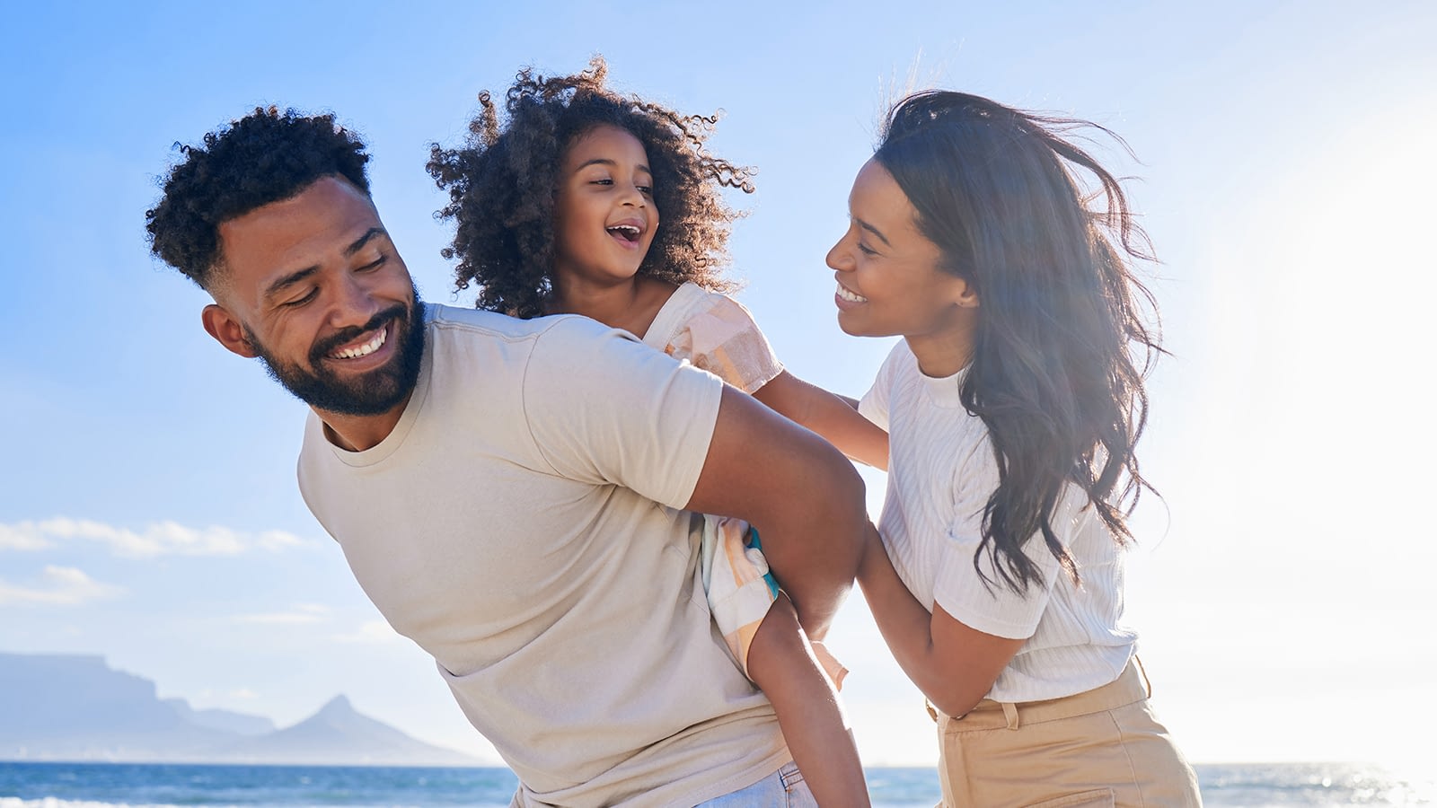 family-on-beach
