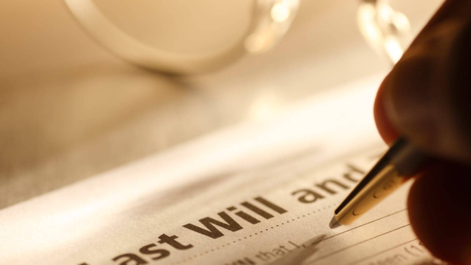 Writing a will