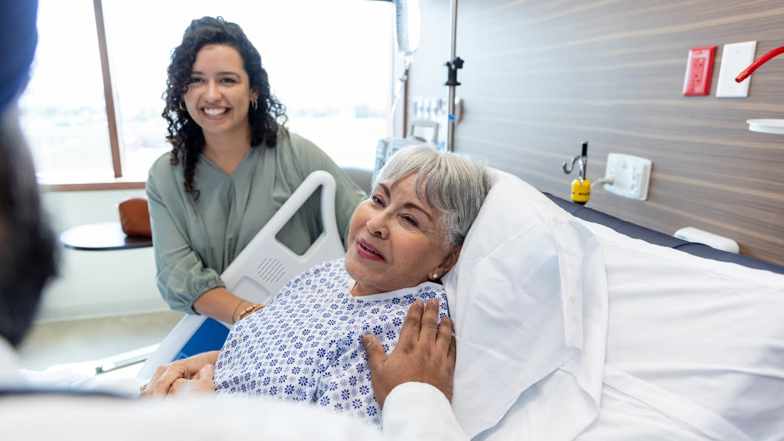 March 6 blog Elderly woman recovering in hospital bed