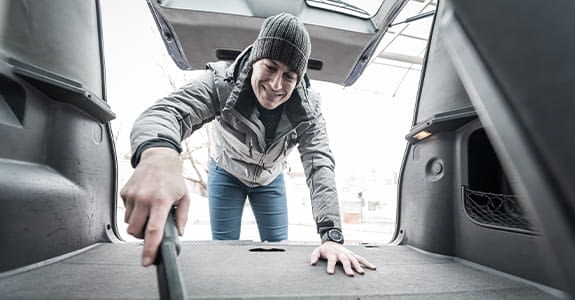 Someone Cleaning Car