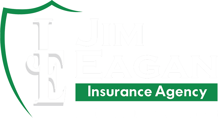 Jim Eagan Agency logo white text