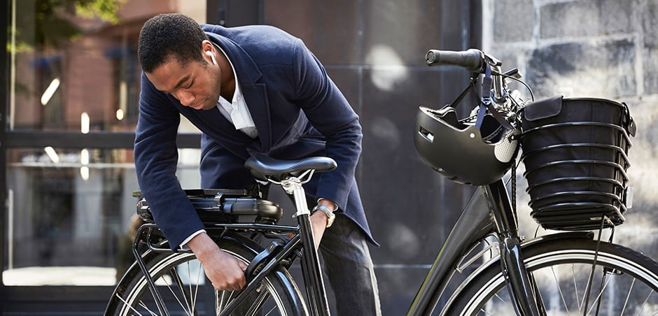Man Charging E-Bike
