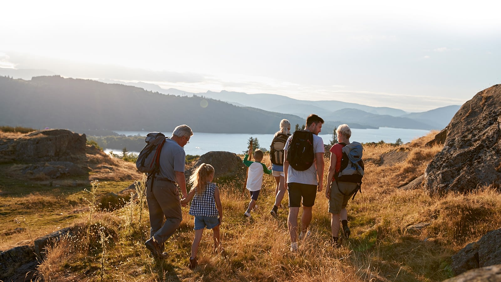 family-hiking