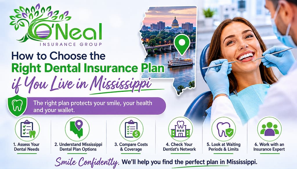 How to Choose the Right Dental Insurance Plan if You Live in Mississippi, Jackson, Canton, Hattiesburg, Petal, Gulfport, Laurel, Biloxi, Pascagoula, Ocean Springs, Moss Point, Bay St. Louis, D'Iberville, Long Beach, Pass Christian, Gautier, Waveland, Southaven, Olive Branch, Tupelo, Meridian, Clinton, Vicksburg, Flowood, Byram, Richland, Greenville, Madison, MS.