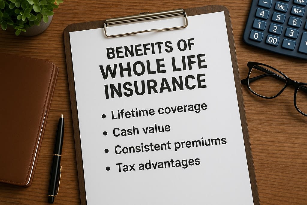 Overview of Whole Life Insurance Benefits in Illinois, Nevada, Mississippi, Arizona, Texas, California, Florida, Georgia, Indiana, Louisiana, and Virginia.