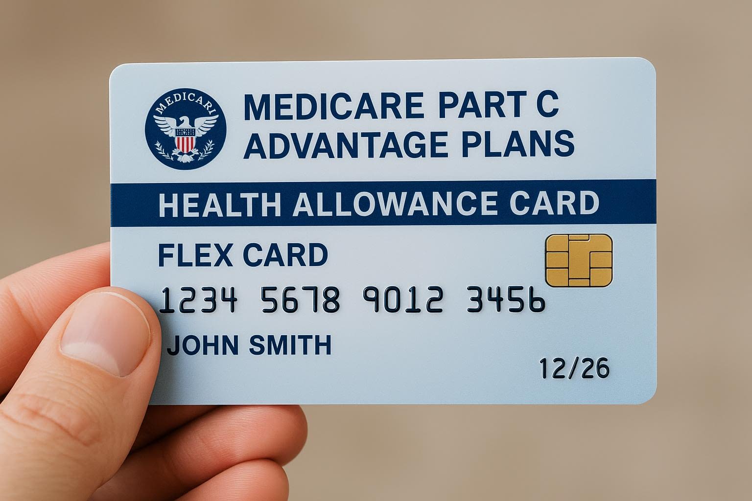 Medicare Part C Advantage Plans Health Allowance Flex Card Medicare Part C Advantage Plans Health Allowance Flex Card states and plans like Illinois, Nevada, Mississippi, Arizona, Texas, California, Florida, Georgia, Indiana, Louisiana, and Virginia. Aetna, Anthem, Alignment Health Plan, Blue Cross Blue Shield, Clover Health, Devoted Health, Essence Healthcare, Humana, Kelsey Seybold, Molina Healthcare, Select Health, SCAN Health Plan, AARP UnitedHealthcare, UHC, Wellcare, and Zing Health.