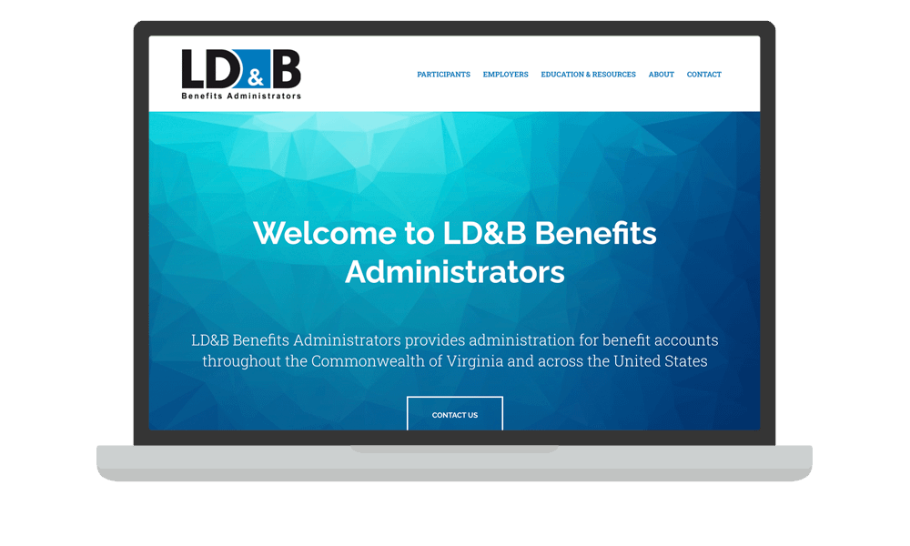 Desktop View of BrightFire Insurance Agency Website for LD&B Benefits Administrators