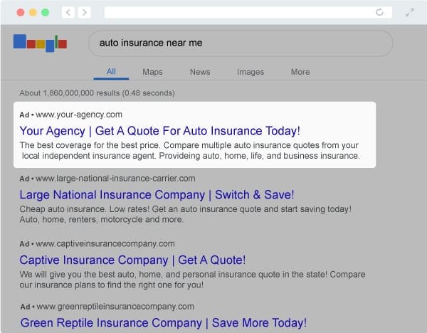 Pay-Per-Click Ads in the Google Search Results
