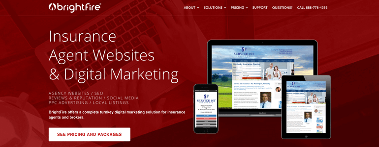 insurance agency websites