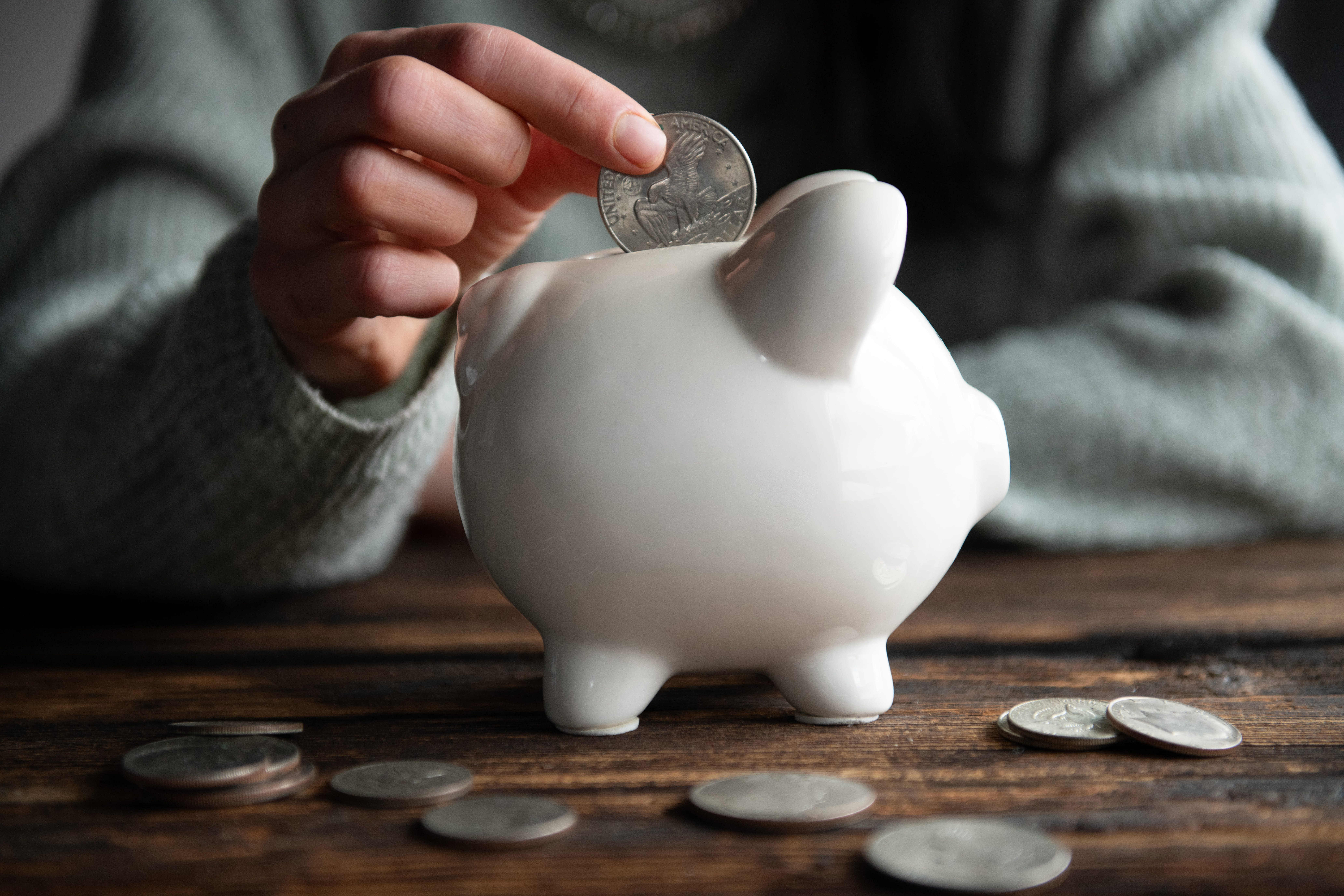 Saving and financial accounts concept