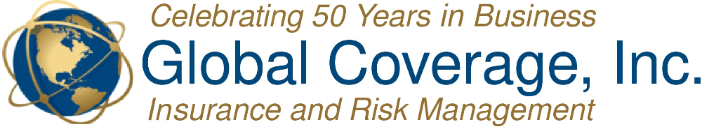 Global Coverage, Inc. 50th Anniversary logo