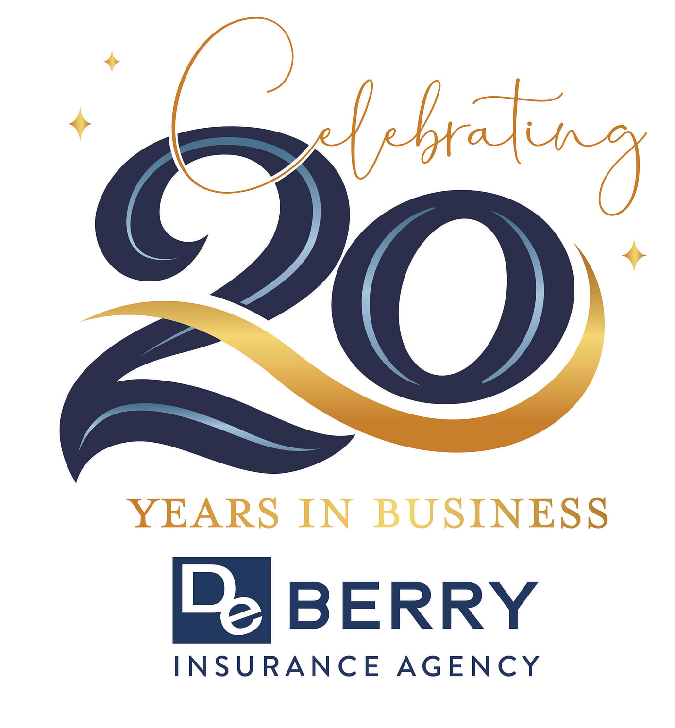 Celebrating 20 Years in Business graphic