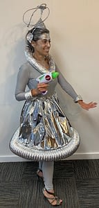 Alien galaxy girl costume
