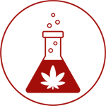 Cannabis beaker icon