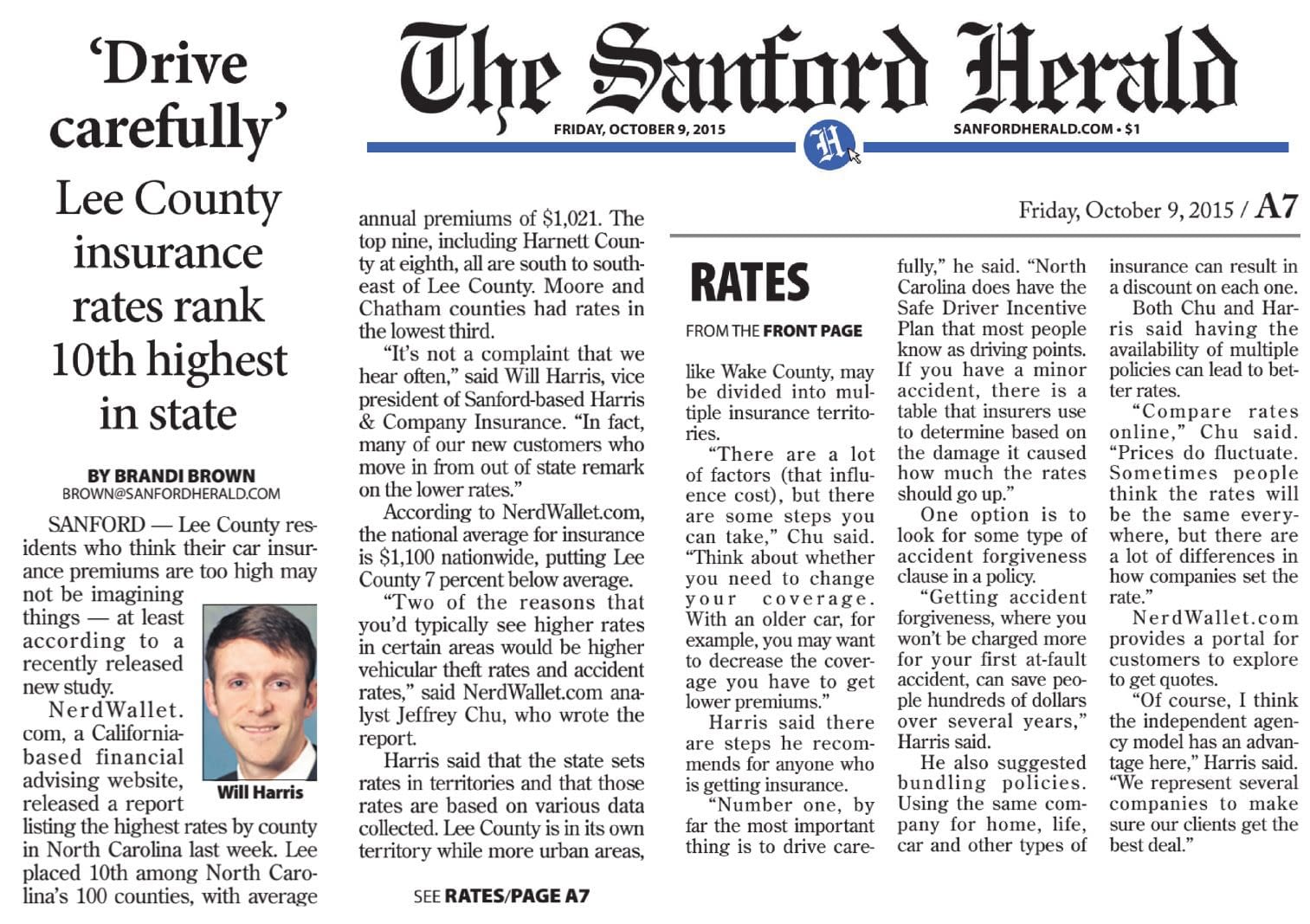 The Sanford Herald 10 9 15