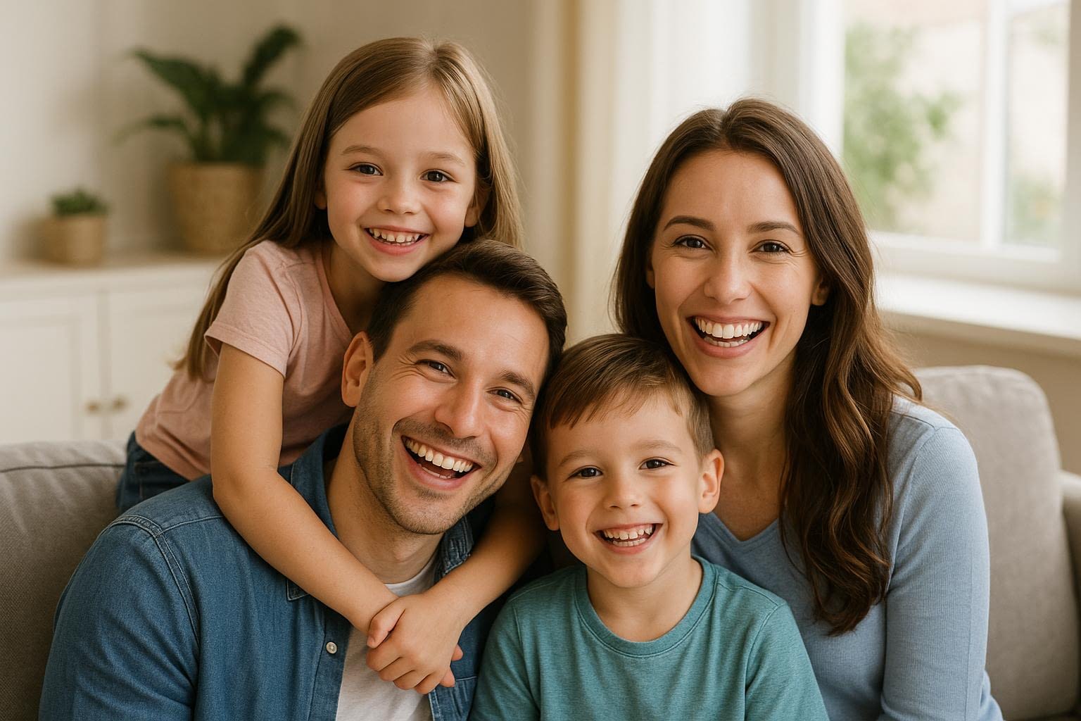 Family Spending Quality Time Together at Home