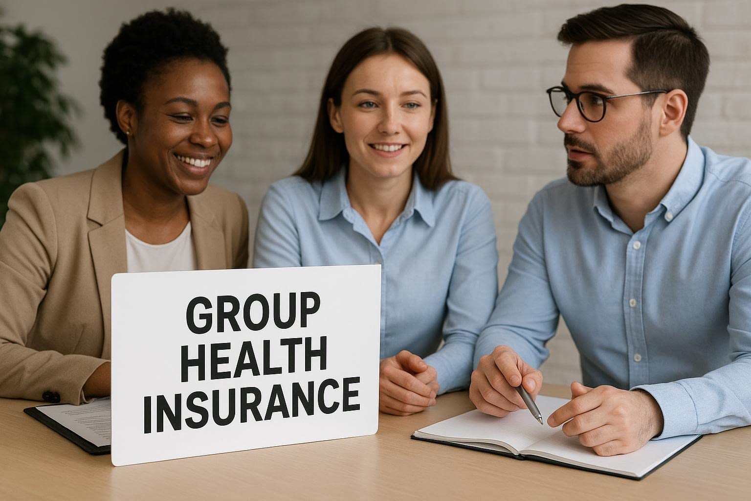 Team Discussion on Group Health Insurance Coverage Options
