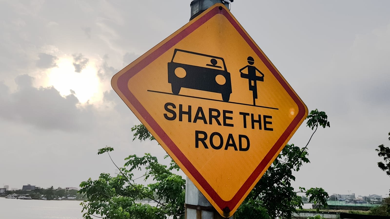 Share The Road traffic sign
