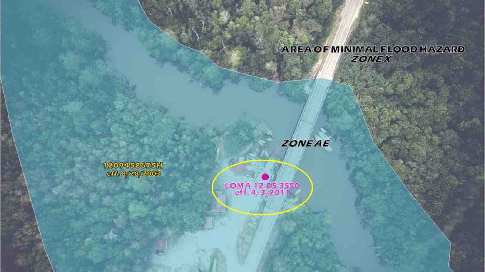 LOMA flood map