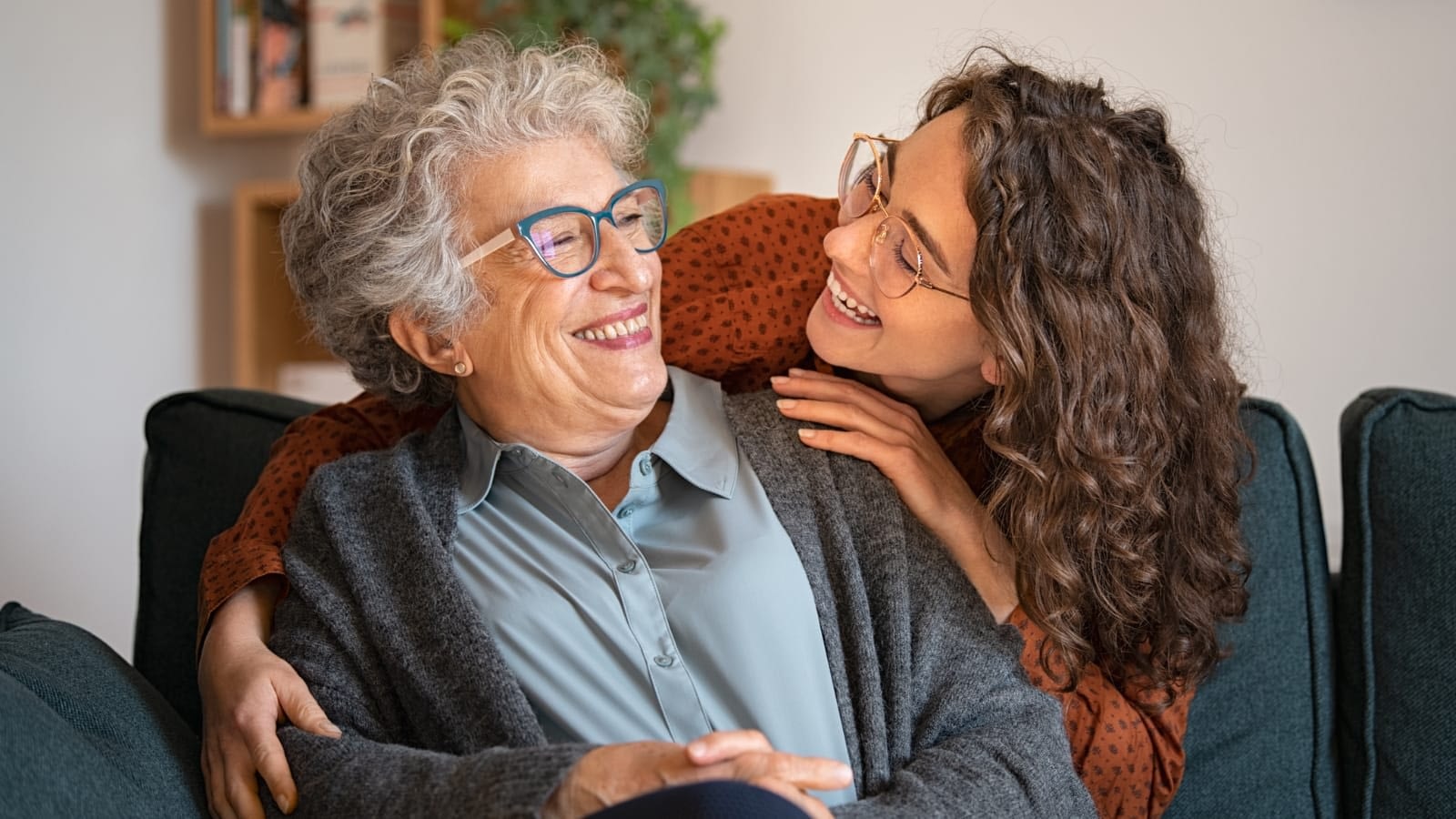 Granddaughter and grandmother celebrate National Senior Citizens Day