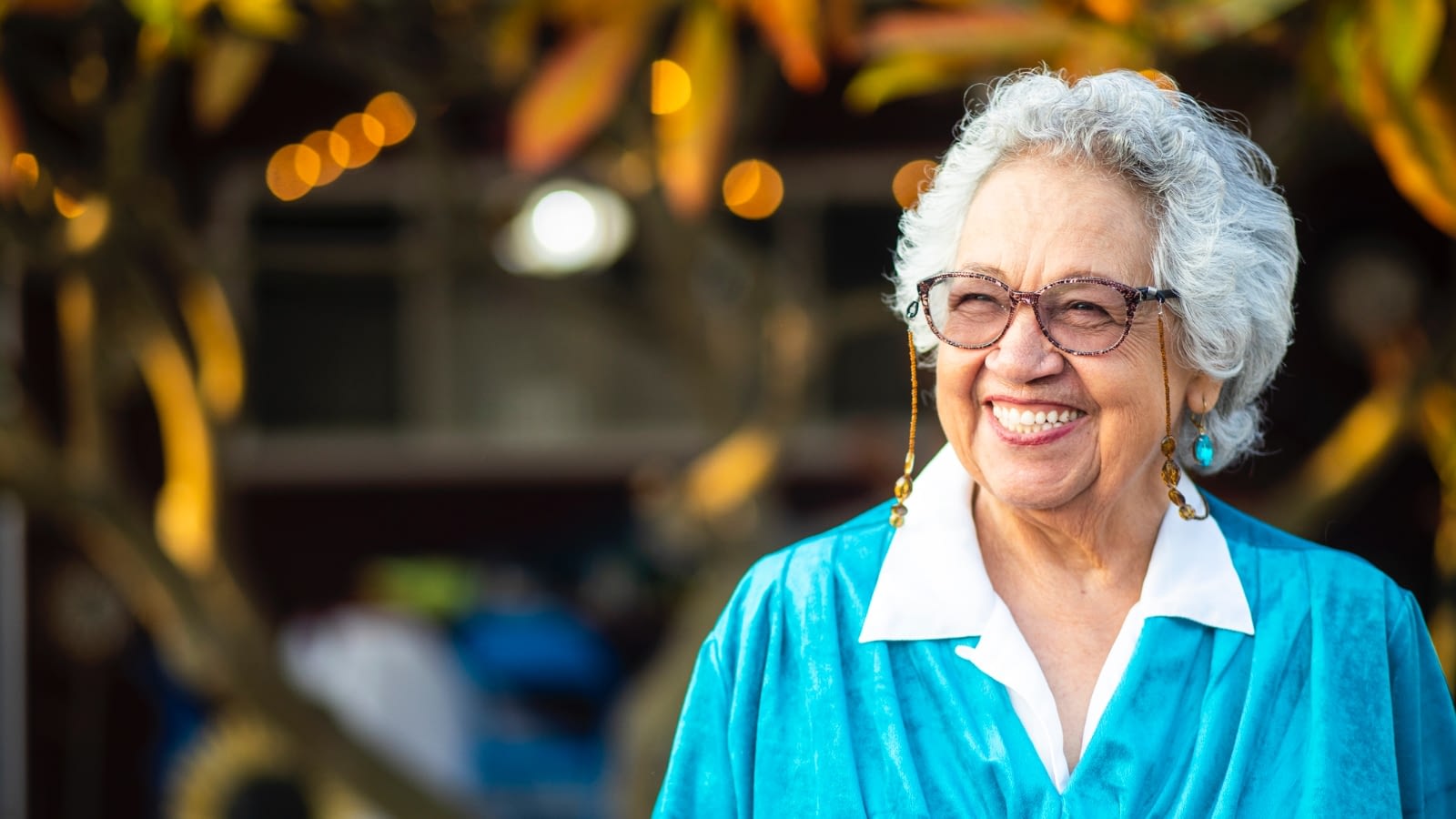 senior woman smiling