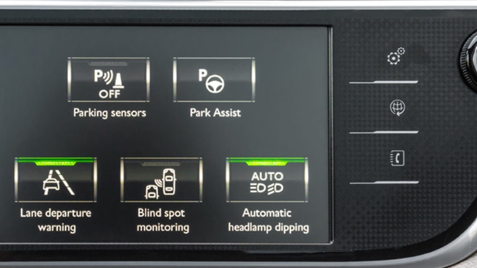 safety-features-large Digital car dashboard